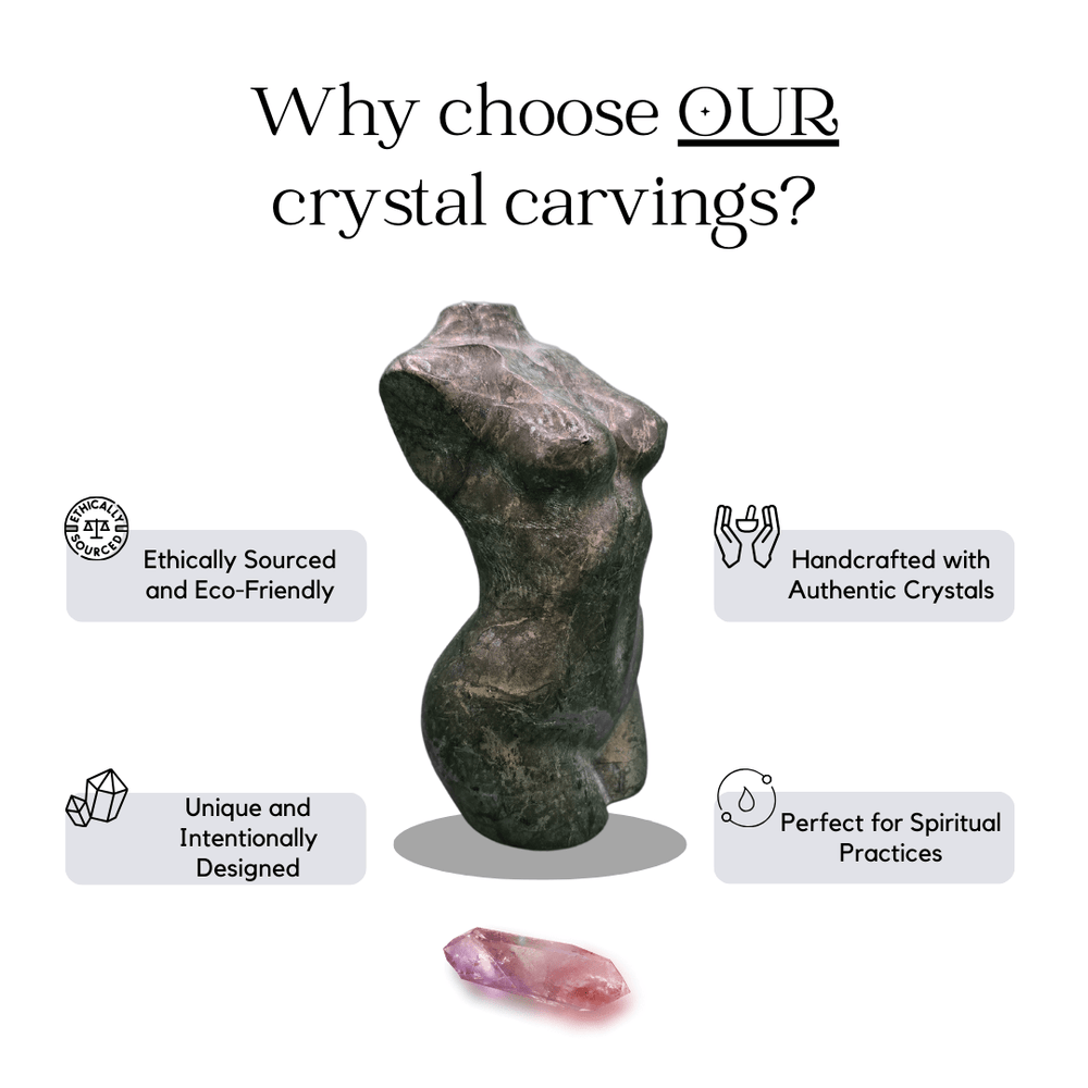 gemstone crystal - Pyrite Body Statue - The Lavish Essentials