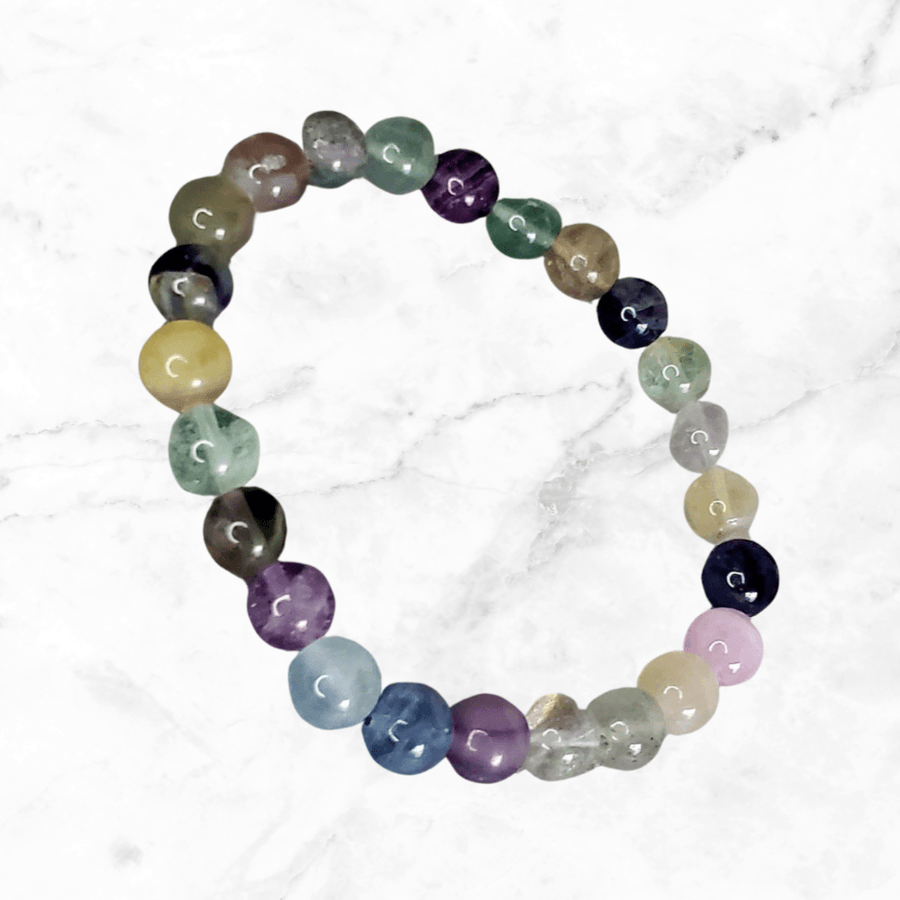 bracelet - Rainbow Fluorite Bracelet - The Lavish Essentials