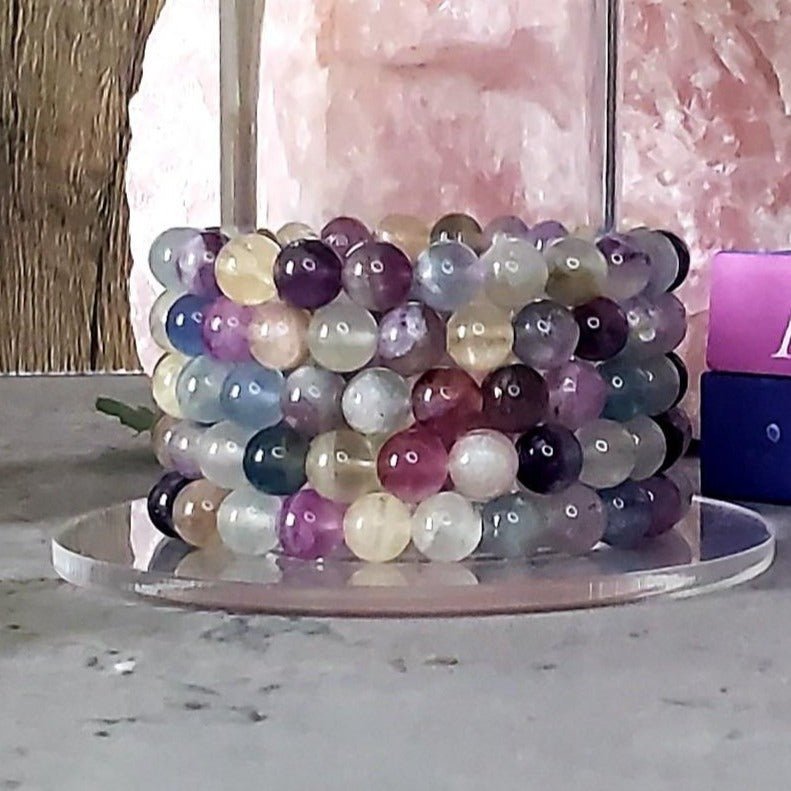 bracelet - Rainbow Fluorite Bracelet - The Lavish Essentials