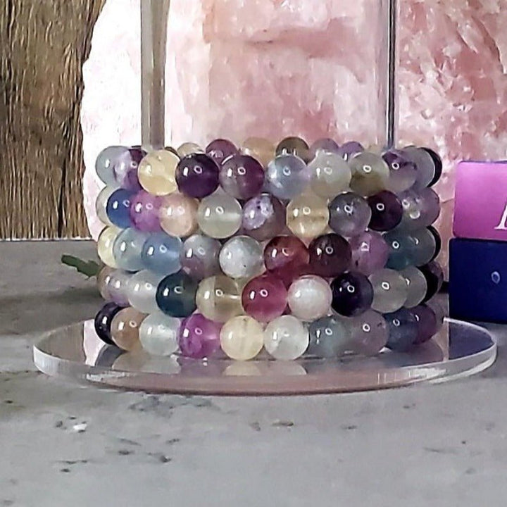bracelet - Rainbow Fluorite Bracelet - The Lavish Essentials