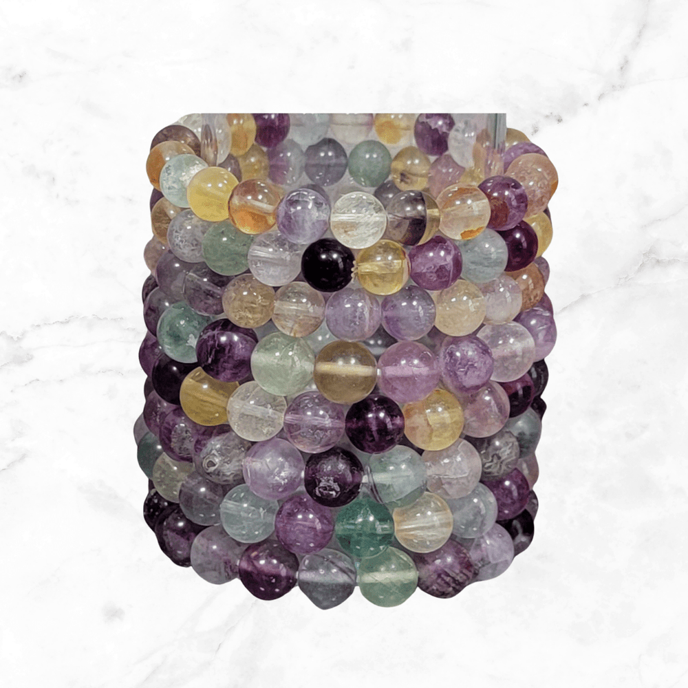 bracelet - Rainbow Fluorite Bracelet - The Lavish Essentials