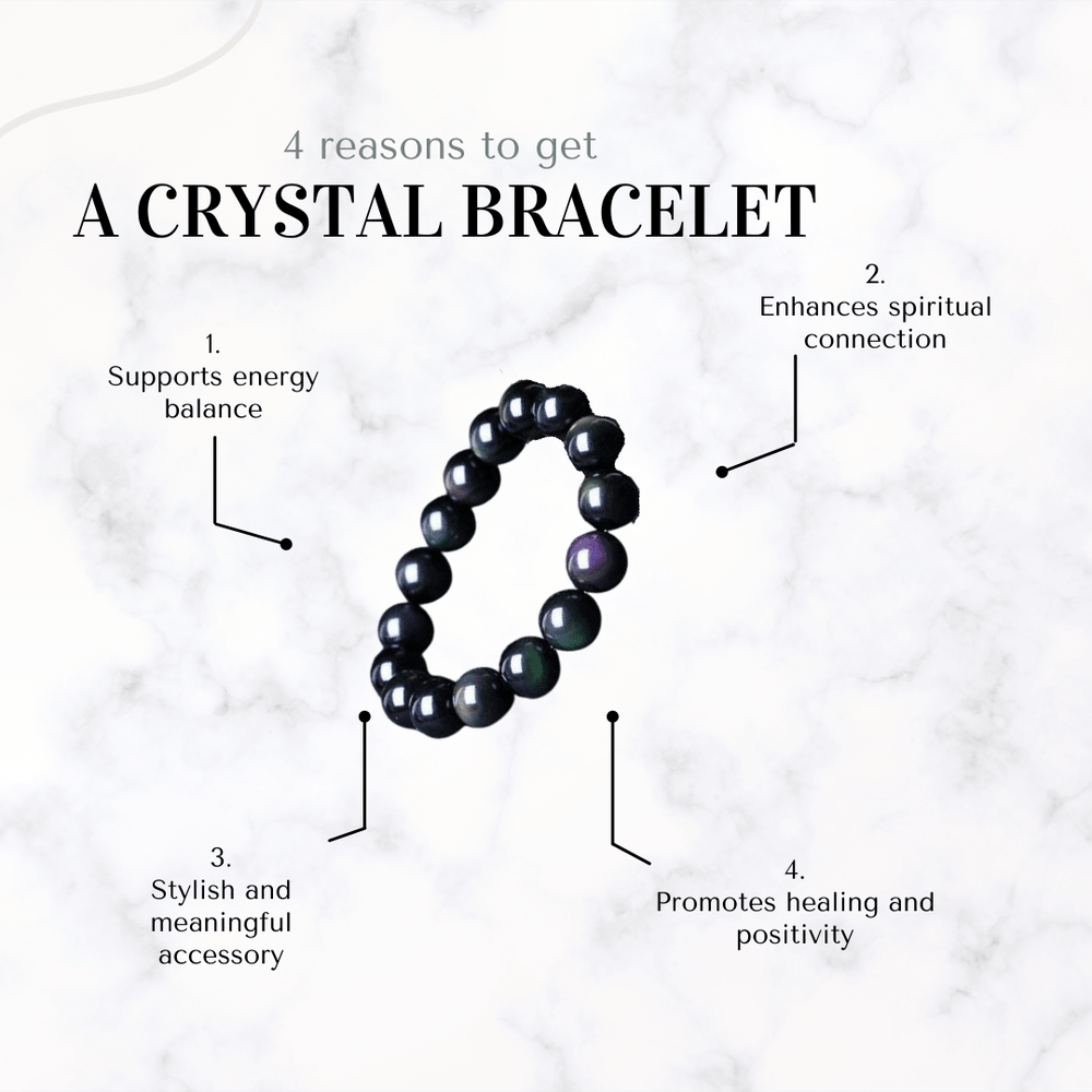 Bracelet - Rainbow Obsidian Bracelet - The Lavish Essentials