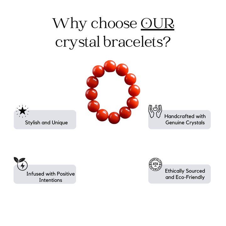 Bracelet - Red Agate Bracelet - The Lavish Essentials