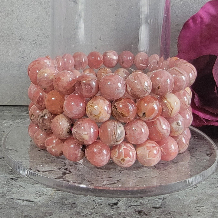 Bracelet - Rhodochrosite Bracelet - The Lavish Essentials