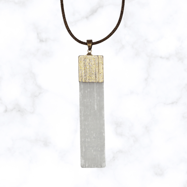 necklace - Selenite Necklace - The Lavish Essentials