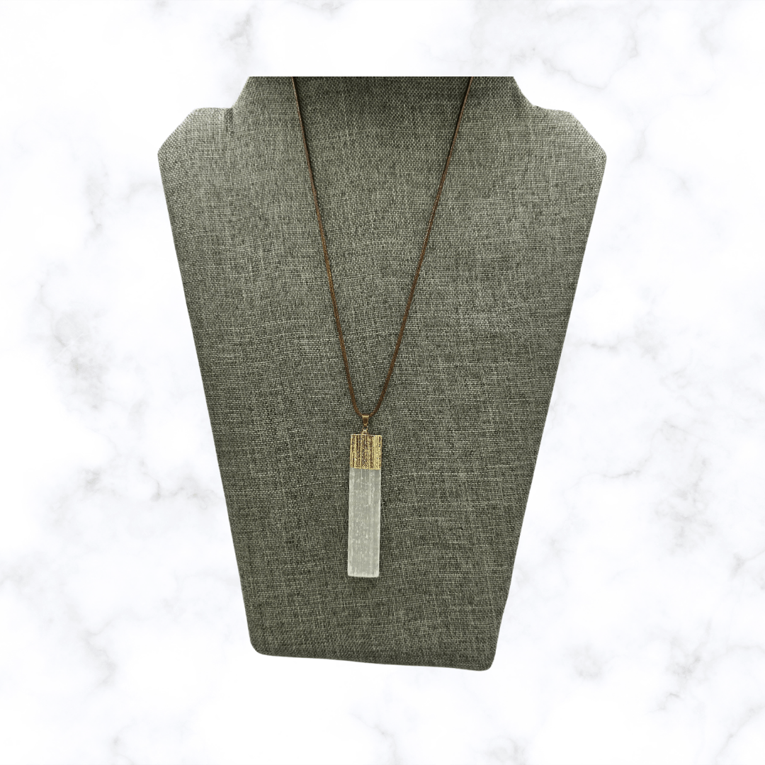 necklace - Selenite Necklace - The Lavish Essentials