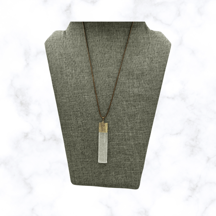 necklace - Selenite Necklace - The Lavish Essentials