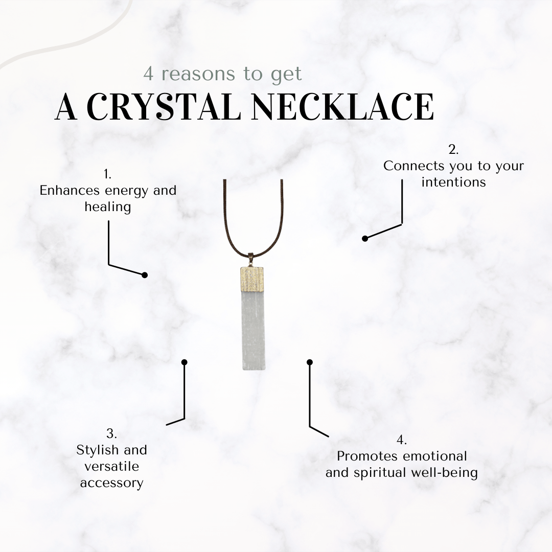 necklace - Selenite Necklace - The Lavish Essentials