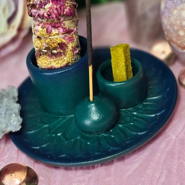 Tray - Smudge, Incense Combo Burner - The Lavish Essentials