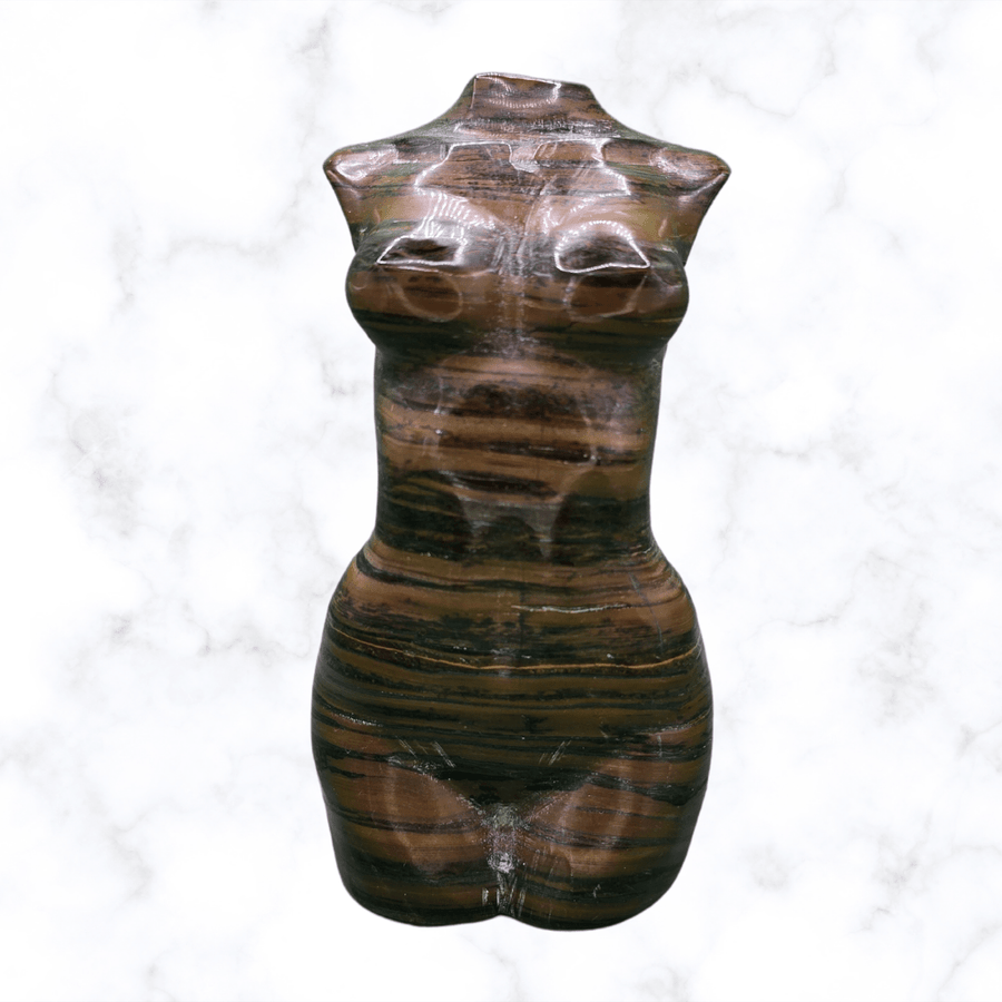 gemstone crystal - Tiger Eye Body Statue - The Lavish Essentials