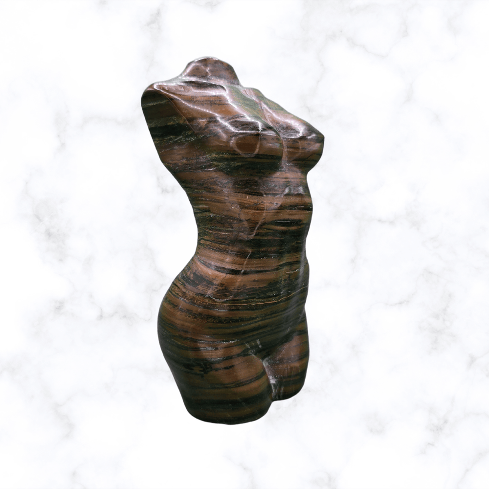 gemstone crystal - Tiger Eye Body Statue - The Lavish Essentials