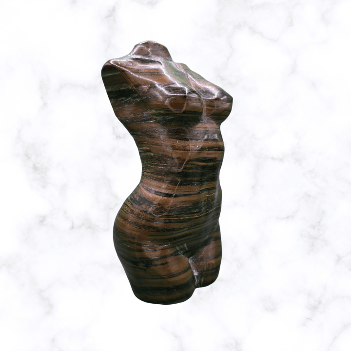 gemstone crystal - Tiger Eye Body Statue - The Lavish Essentials