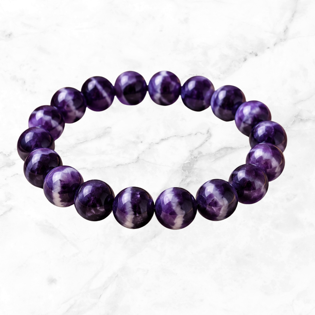 Chevron Amethyst Bracelet